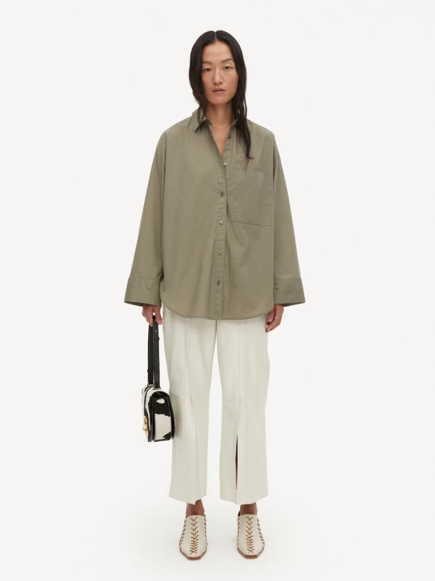 By Malene Birger Women's Fossil Organic Cotton Shirt – Derris Style