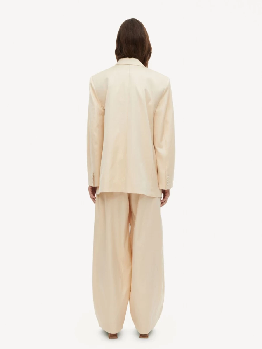 By Malene Birger Women's Vanilla Cream Rosettan Single-Breasted Blazer