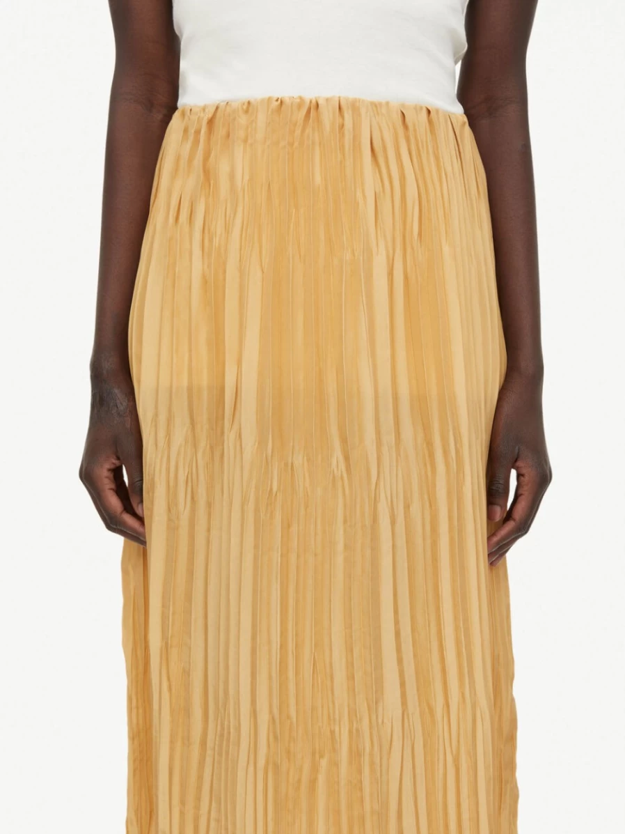 By Malene Birger Women's Light Camel Organic Silk Skirt - Elisa's Elegant Style