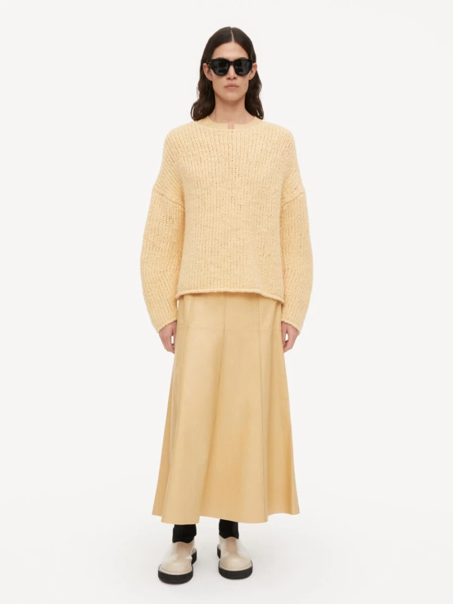 By Malene Birger Women's Aline Sweater in New Wheat - Elegant Knit Pullover