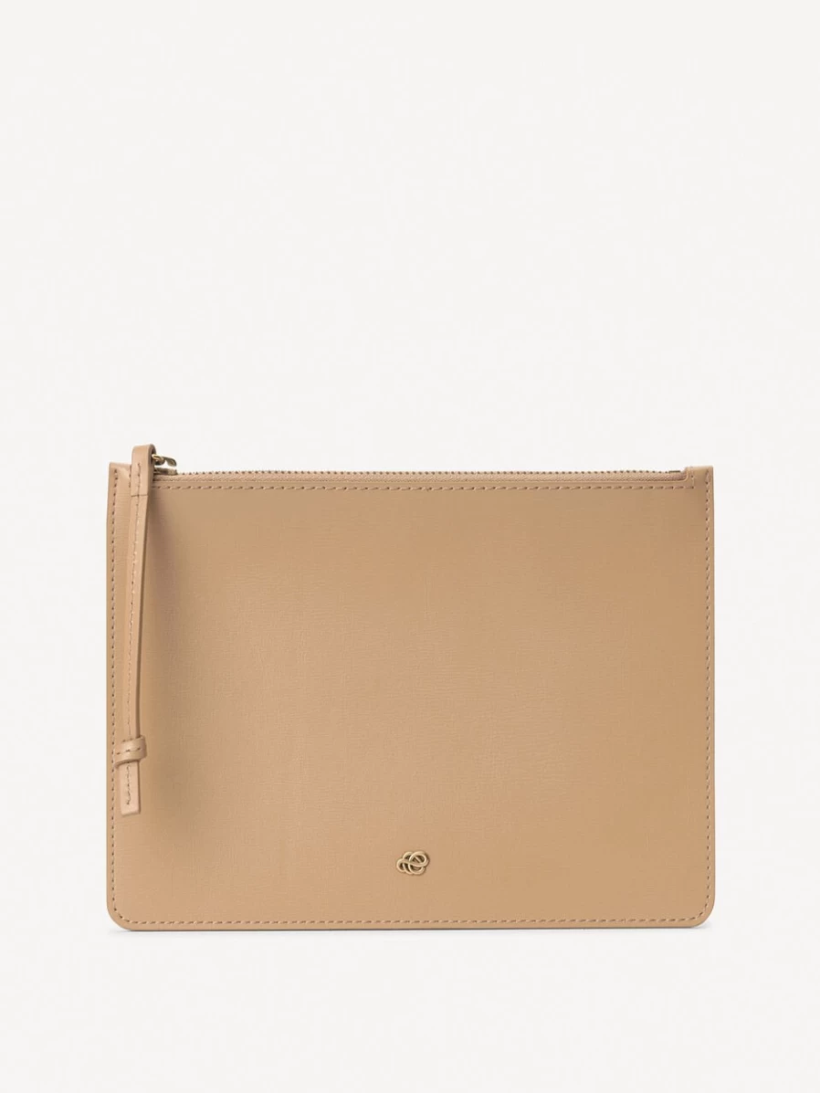By Malene Birger Aya Leather Purse for Women in Sand | Premium Handbag