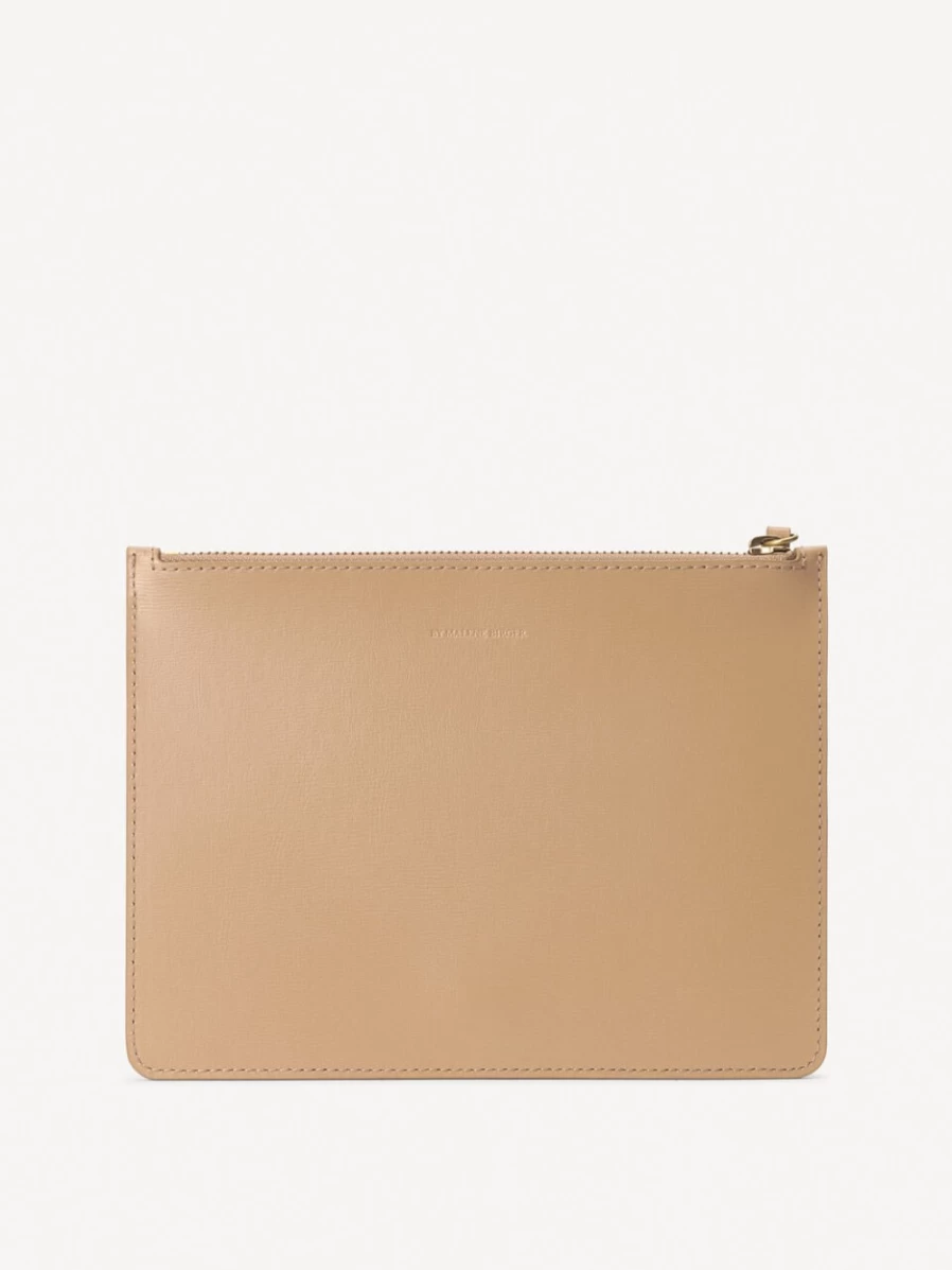 By Malene Birger Aya Leather Purse for Women in Sand | Premium Handbag
