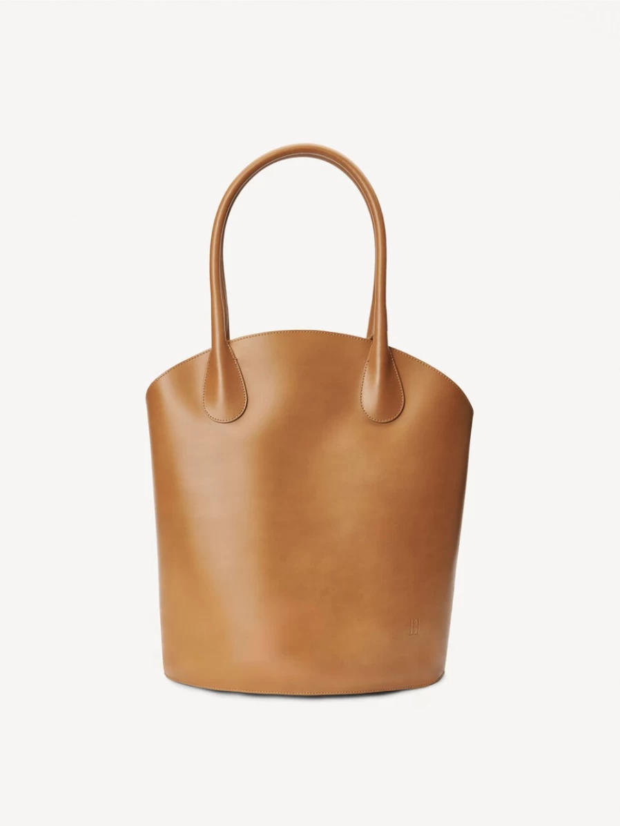 By Malene Birger Women's Tan Leather Shoulder Bag - Oddas Crossbody Purse