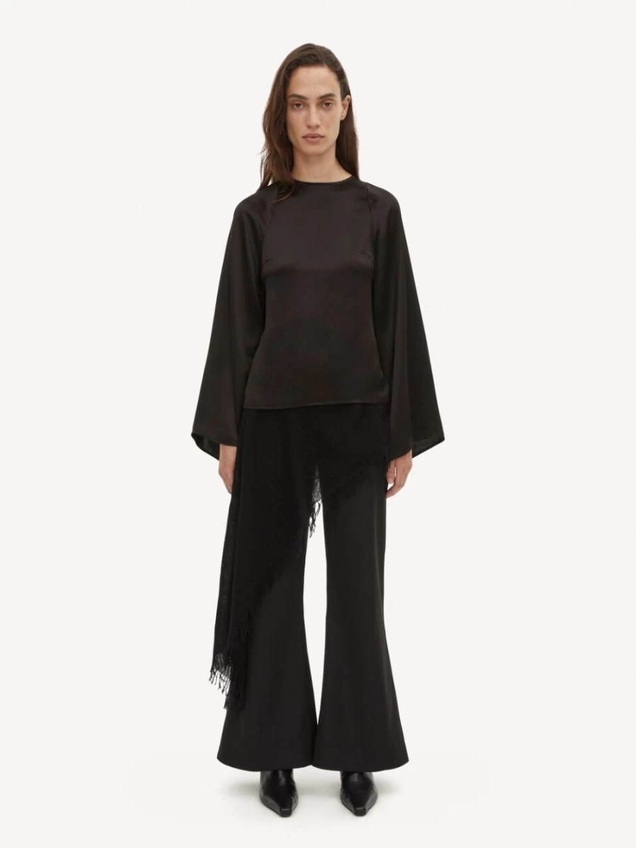 By Malene Birger Women's Black Brynnas Blouse - Elegant Feminine Top