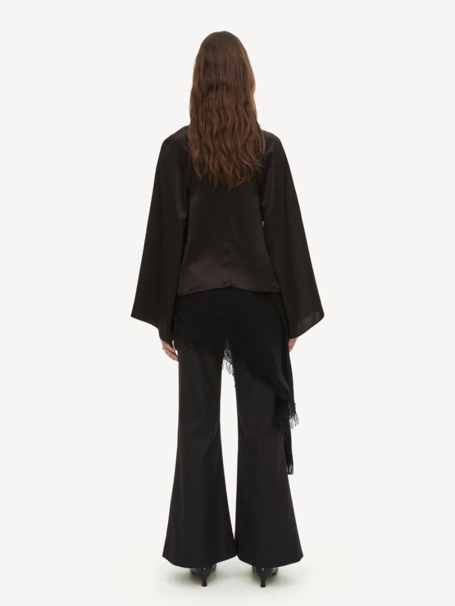 By Malene Birger Women's Black Brynnas Blouse - Elegant Feminine Top