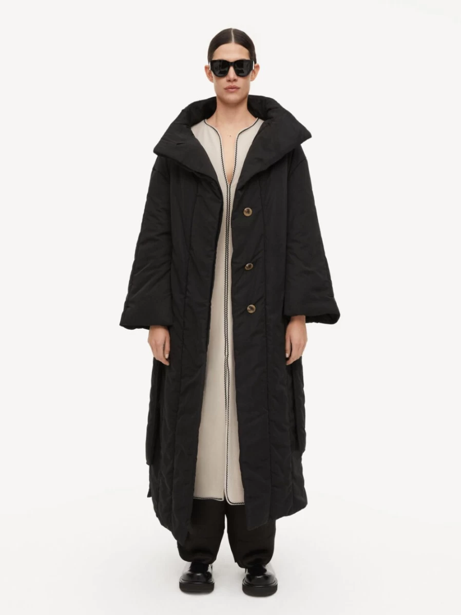 By Malene Birger Eviia Black Coat for Women - Elegant Outerwear