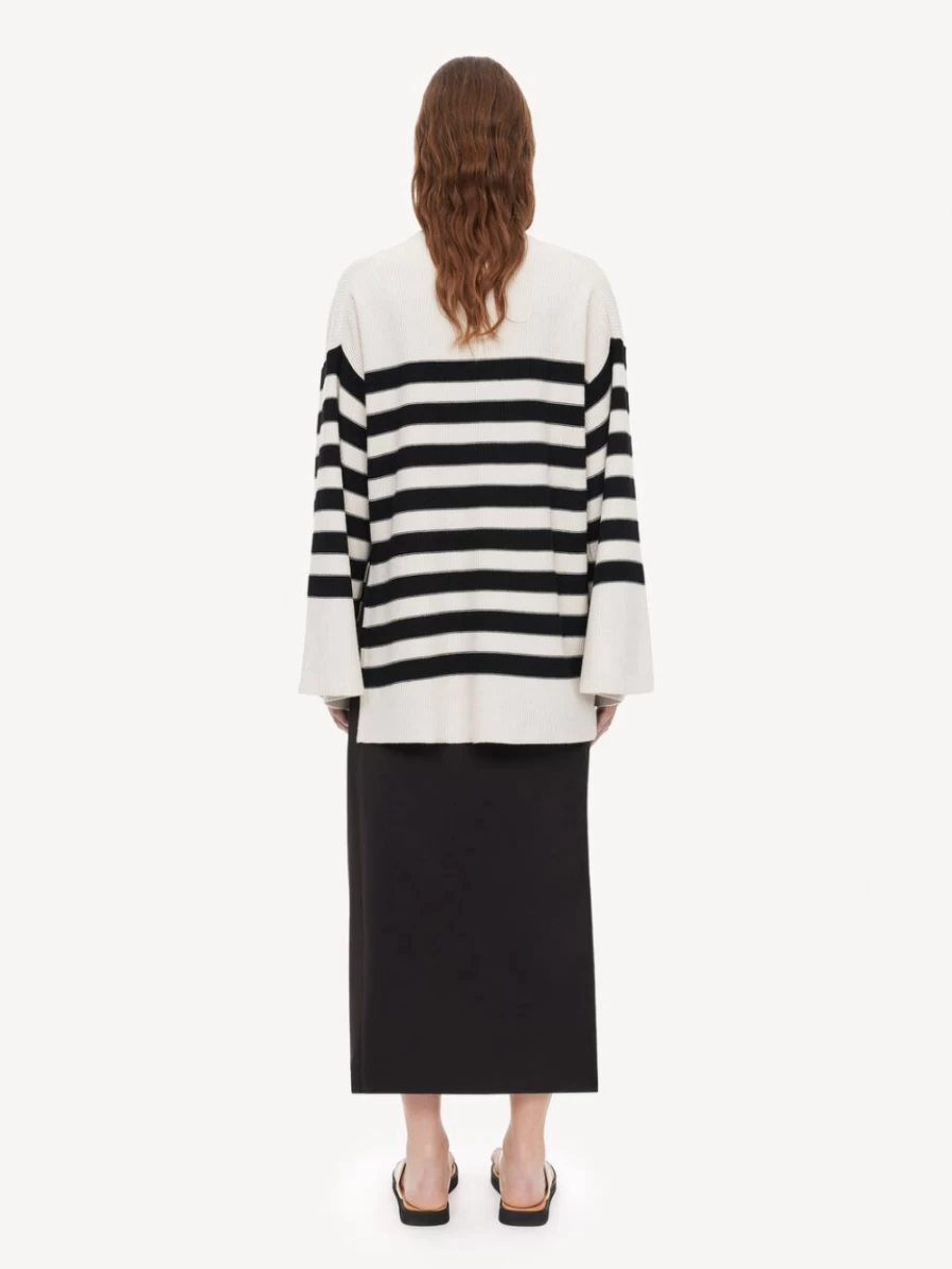 By Malene Birger Women's Leon Sweater in Block Stripe Pattern