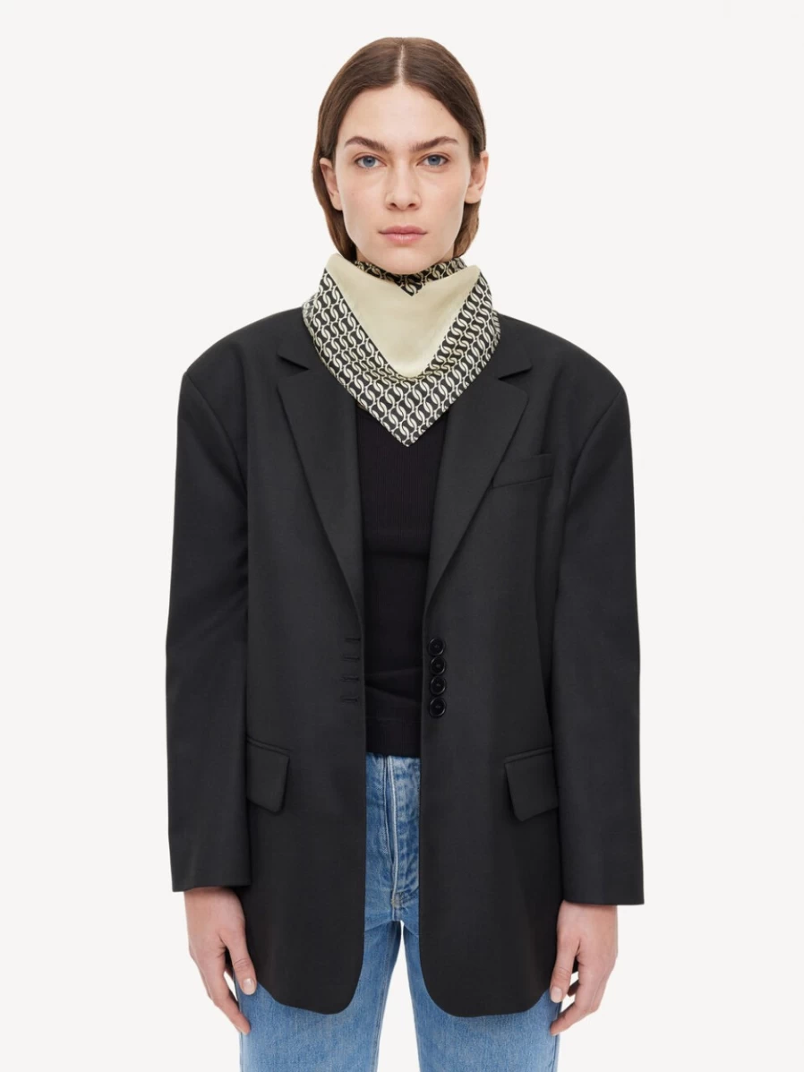 By Malene Birger Monne Pearl Silk Scarf for Women - Luxury Womens Fashion Scarves