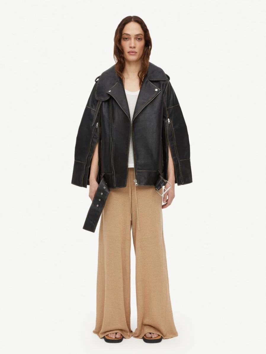 By Malene Birger Women's Black Beatrisse Leather Jacket