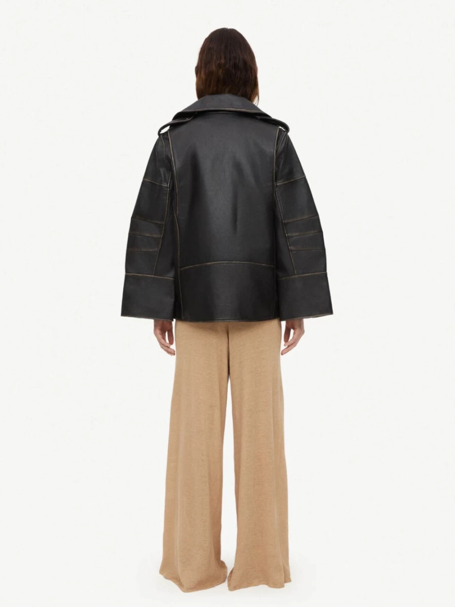 By Malene Birger Women's Black Beatrisse Leather Jacket
