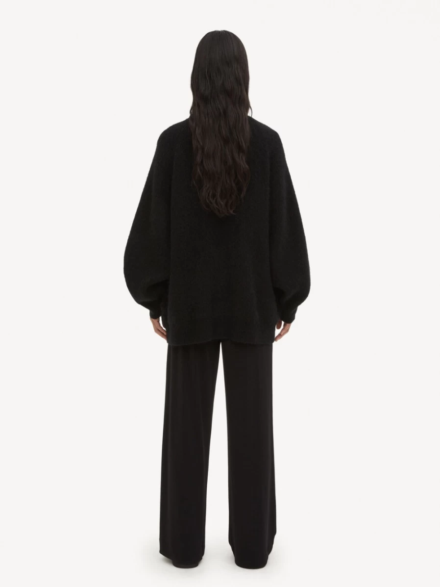 By Malene Birger Women's Black Cinnum Mohair-Blend Cardigan Sweater