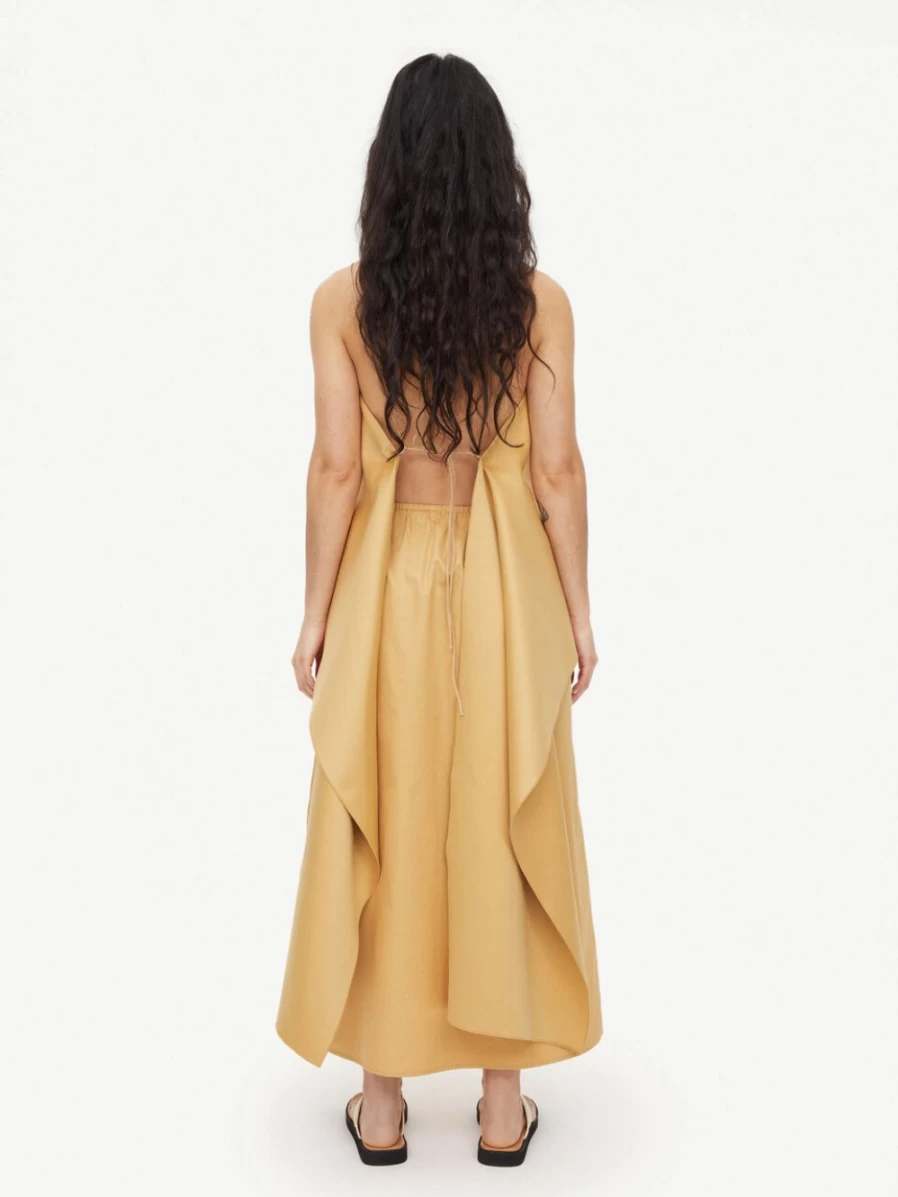 By Malene Birger Women's Maryl Midi Skirt in Light Camel | Elegant Casual Style
