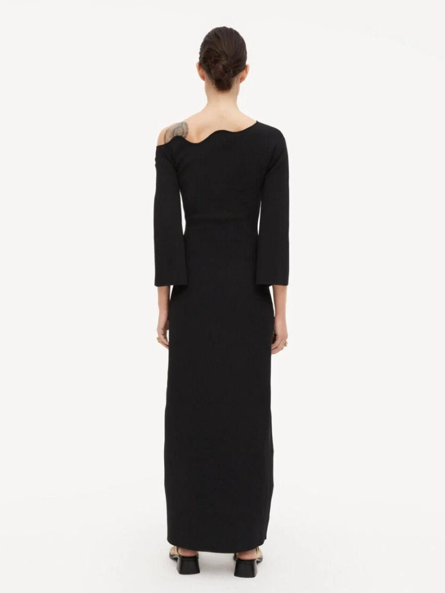 By Malene Birger Velame Maxi Dress for Women - Elegant Black Long Dress