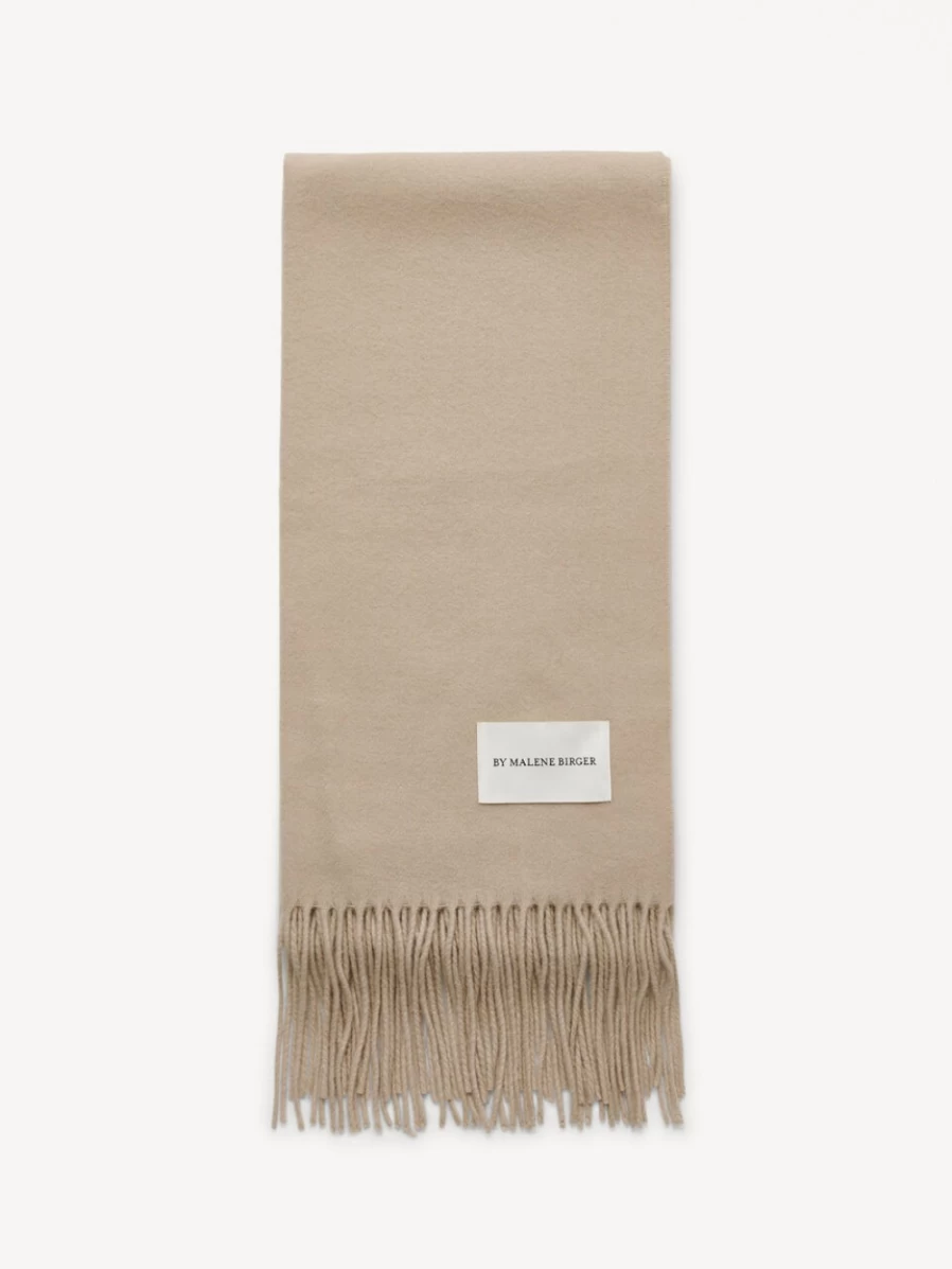 By Malene Birger Women's Fringes Scarf in Grey Brown Melange
