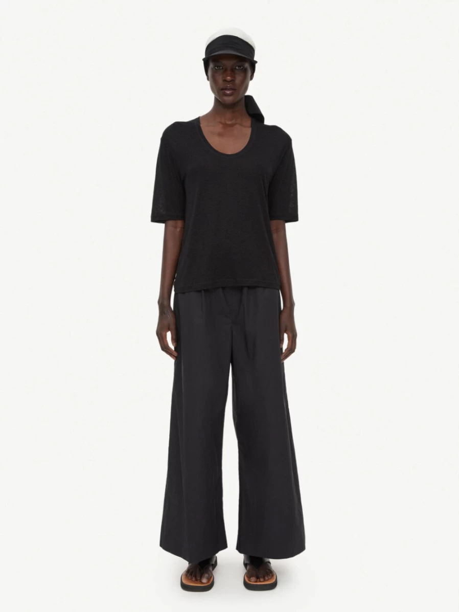 By Malene Birger Women's Black Amaringa T-Shirt - Stylish Casual Top
