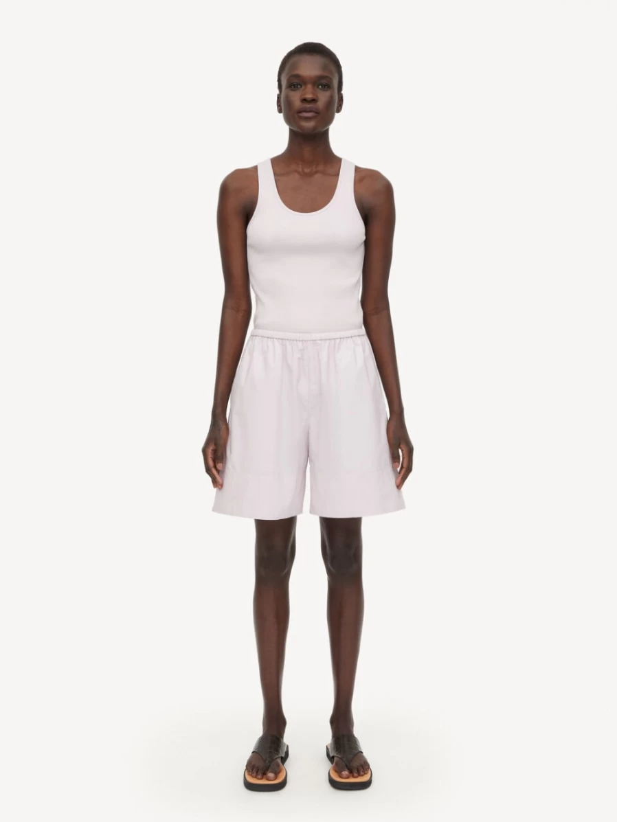 By Malene Birger Women's Pastel Violet Organic Cotton Tank Top - Anisa