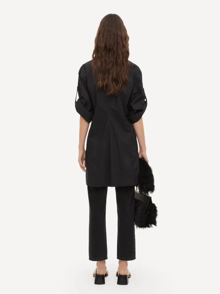 By Malene Birger Women's Black Organic Cotton Shirt Dress - Amalas
