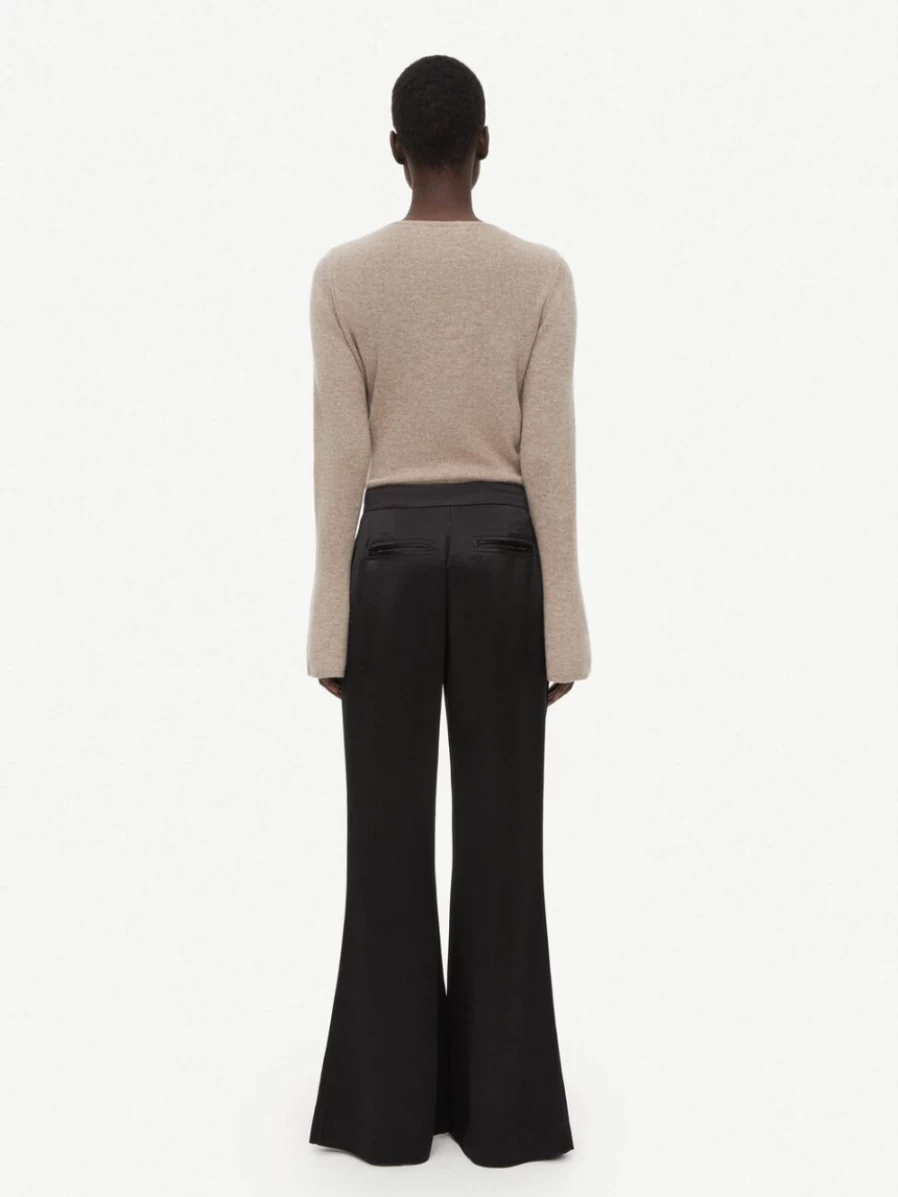 By Malene Birger Women's Black High-Waisted Trousers - Amores