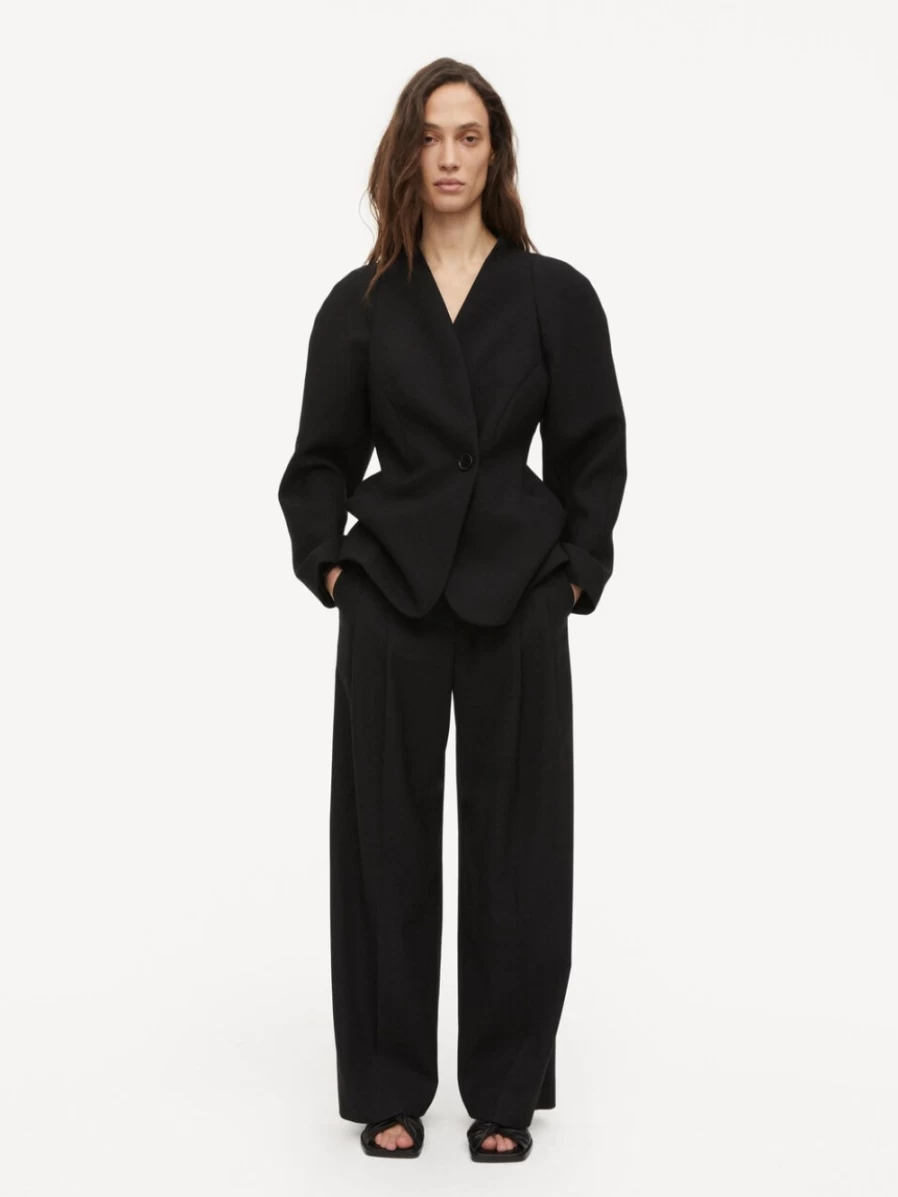By Malene Birger Women's Black High-Waisted Cymbaria Trousers