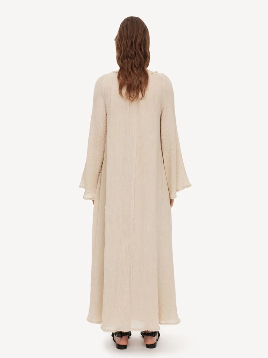 By Malene Birger Evilyn Maxi Dress for Women in Lt. Sand | Elegant Long Summer Dress