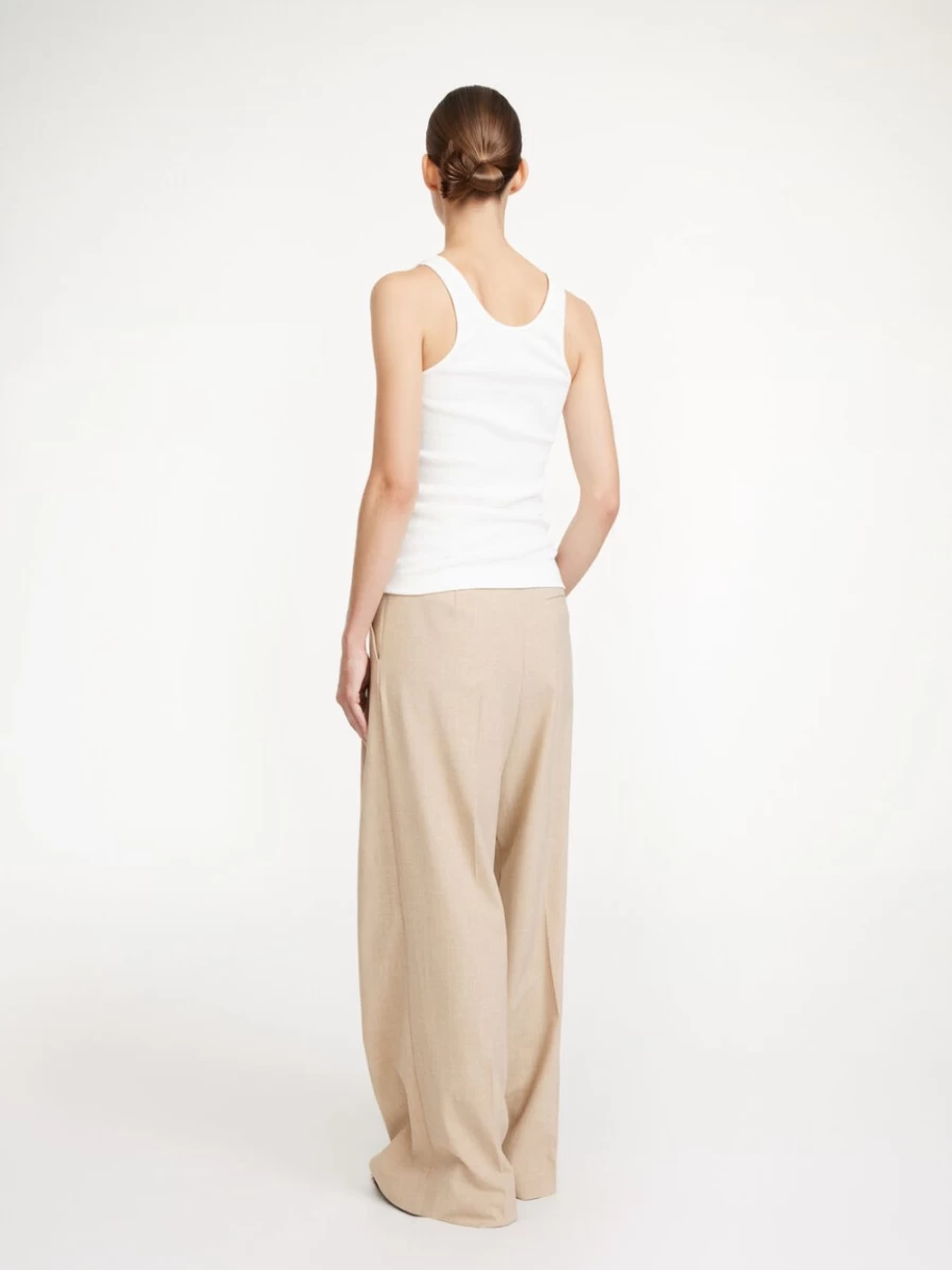 By Malene Birger Women's Cinnamon Brown High-Waisted Trousers - Cymbaria