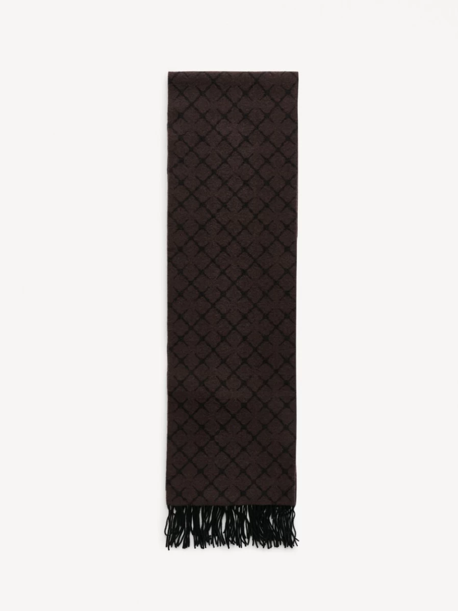 By Malene Birger Ortega Dark Chocolate Cashmere-Blend Scarf for Women