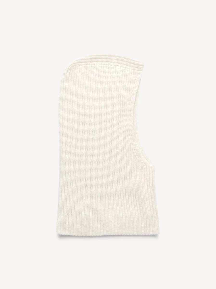 By Malene Birger Women's Renima Balaclava in Barley White - Winter Face Mask