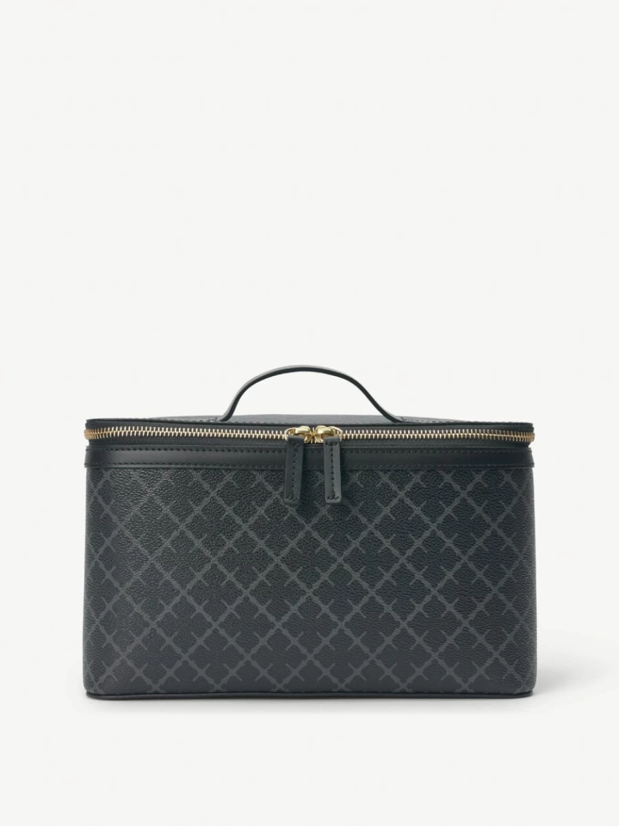 By Malene Birger Women's Charcoal Beauty Cosmetics Case - Bae Travel Organizer