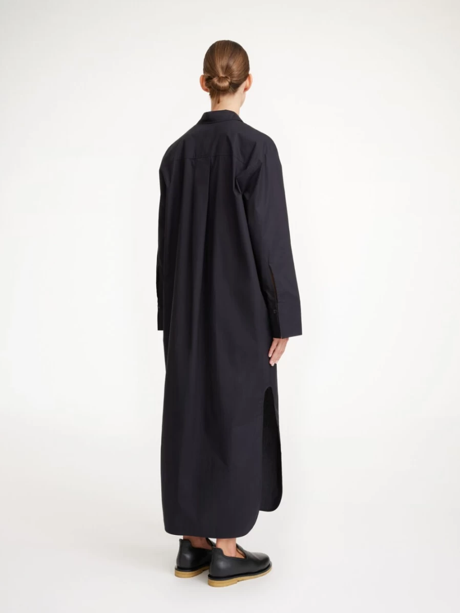 By Malene Birger Women's Black Organic Cotton Dress - Perros Style