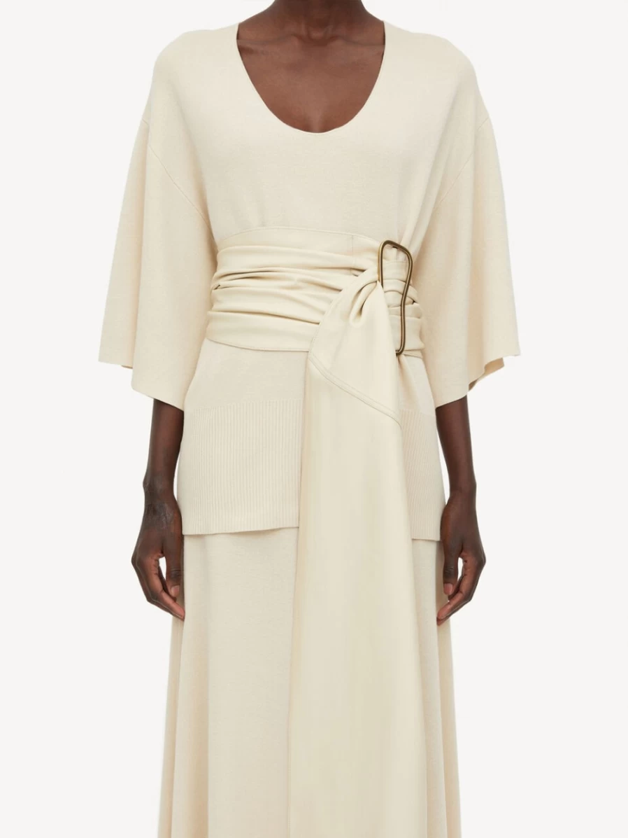 By Malene Birger Rosalyen Women's Belt in Vanilla Cream | Premium Leather Fashion Accessory