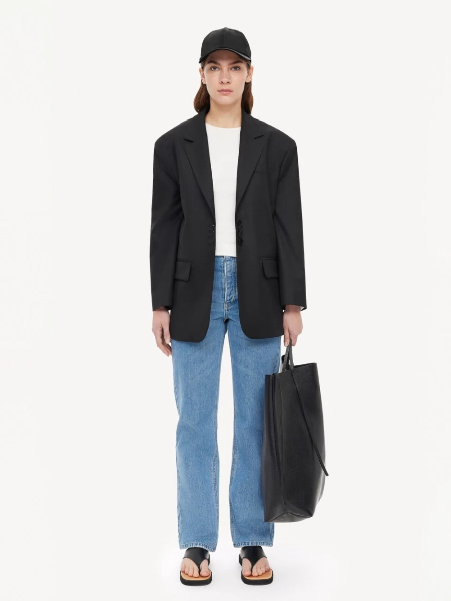 By Malene Birger Women's Black Single-Breasted Blazer - Biena