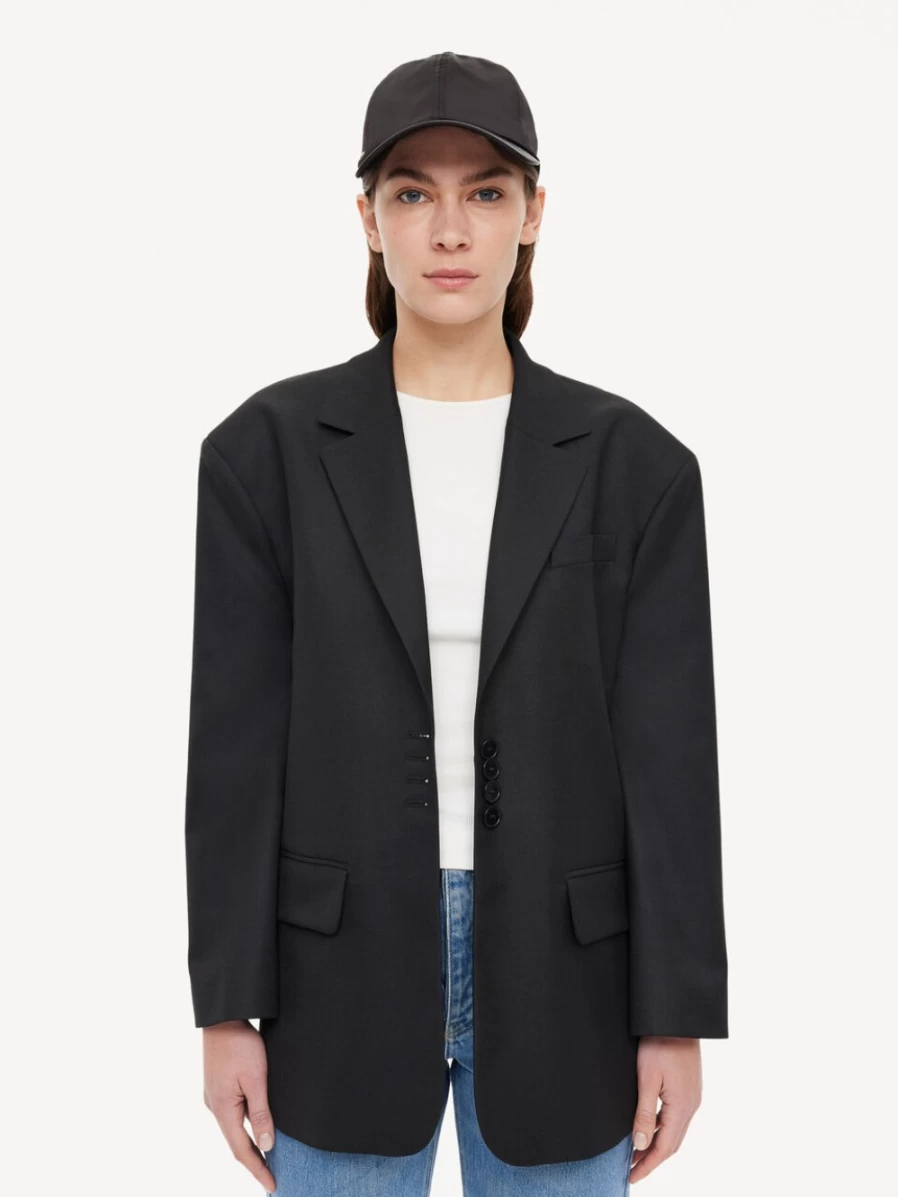 By Malene Birger Women's Black Single-Breasted Blazer - Biena