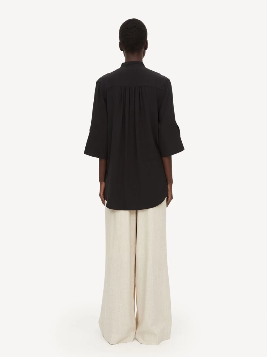 By Malene Birger Women's Flayia Silk Blouse in Black