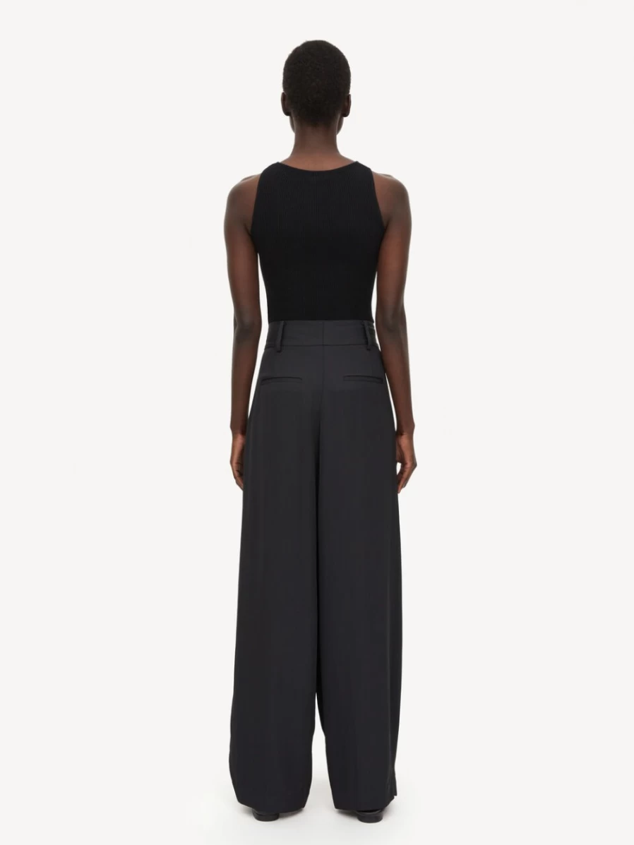 By Malene Birger Women's Black Rory Ribbed-Knit Top