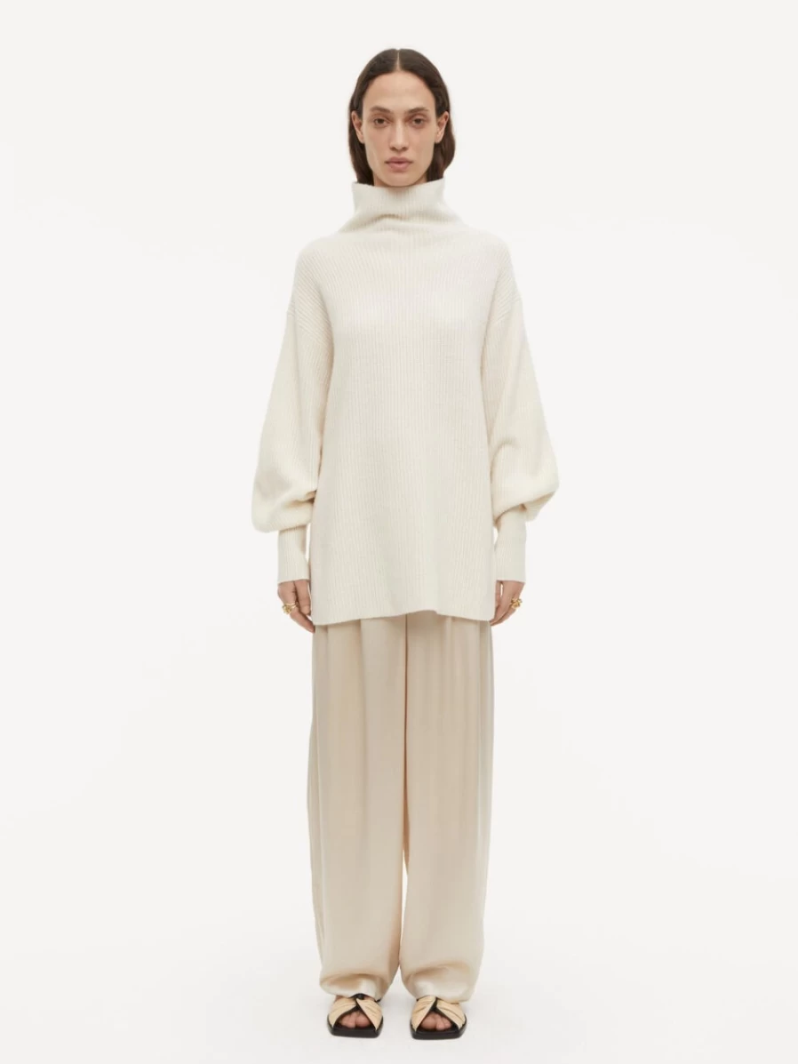 By Malene Birger Women's Barley White Cashmere Sweater - Camila