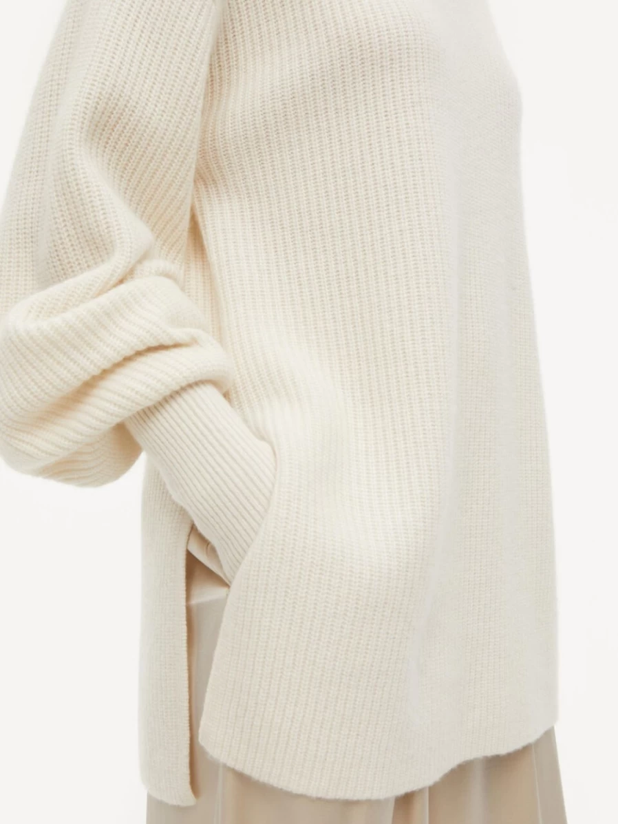 By Malene Birger Women's Barley White Cashmere Sweater - Camila