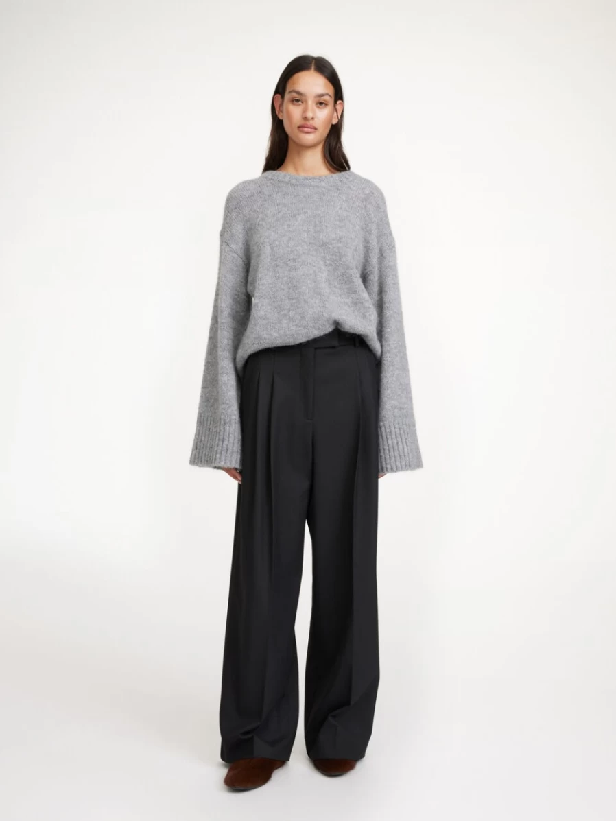 By Malene Birger Women's Black High-Waisted Cymbaria Trousers
