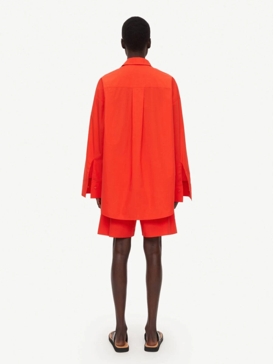 By Malene Birger Women's Orange Organic Cotton Shirt - Derris Style