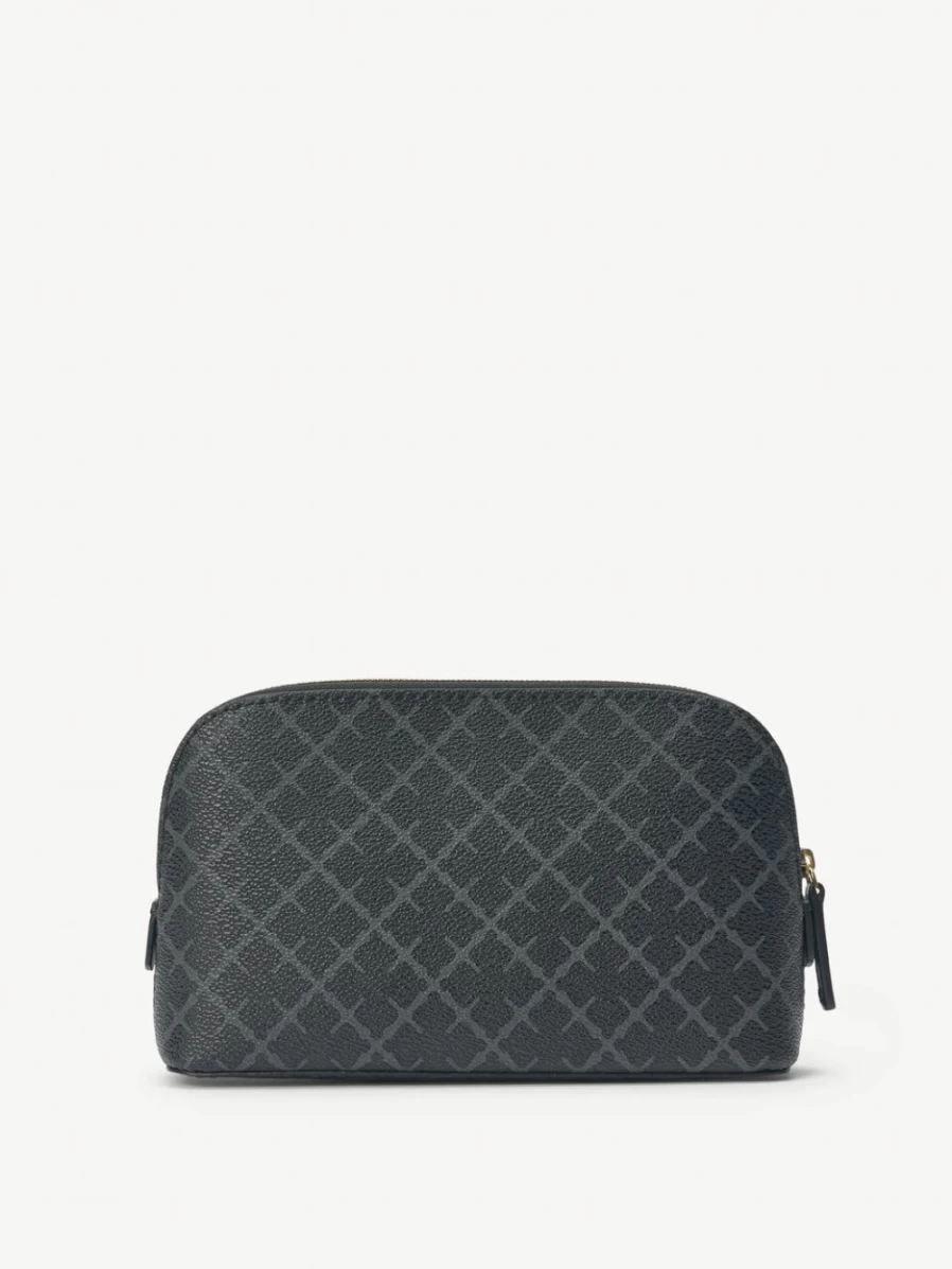By Malene Birger Bae Small Cosmetics Case for Women - Charcoal Travel Makeup Bag