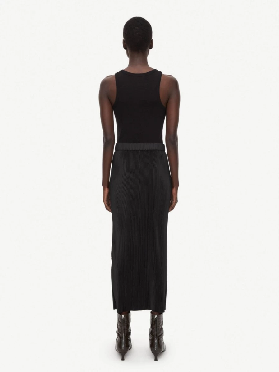 By Malene Birger Women's Black Velmas Maxi Skirt - Elegant Long Flowy Skirt
