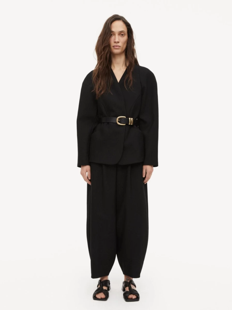 By Malene Birger Amela Women's Black Single-Breasted Blazer
