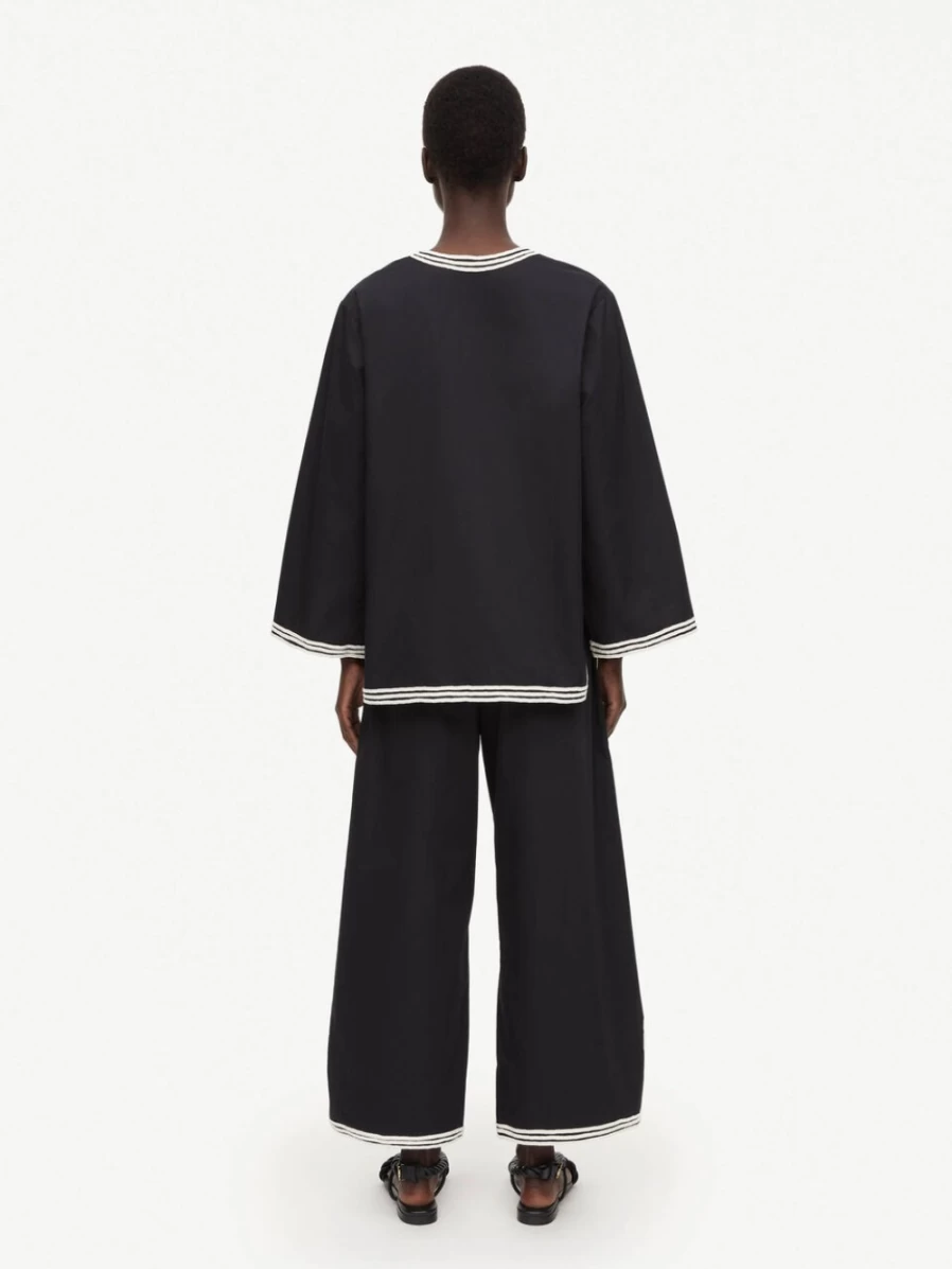 By Malene Birger Women's Black Myona Kaftan-Style Blouse