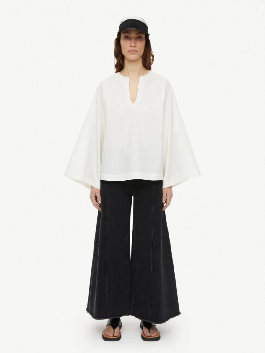 By Malene Birger Women's Kamill Blouse in Soft White - Elegant Feminine Top