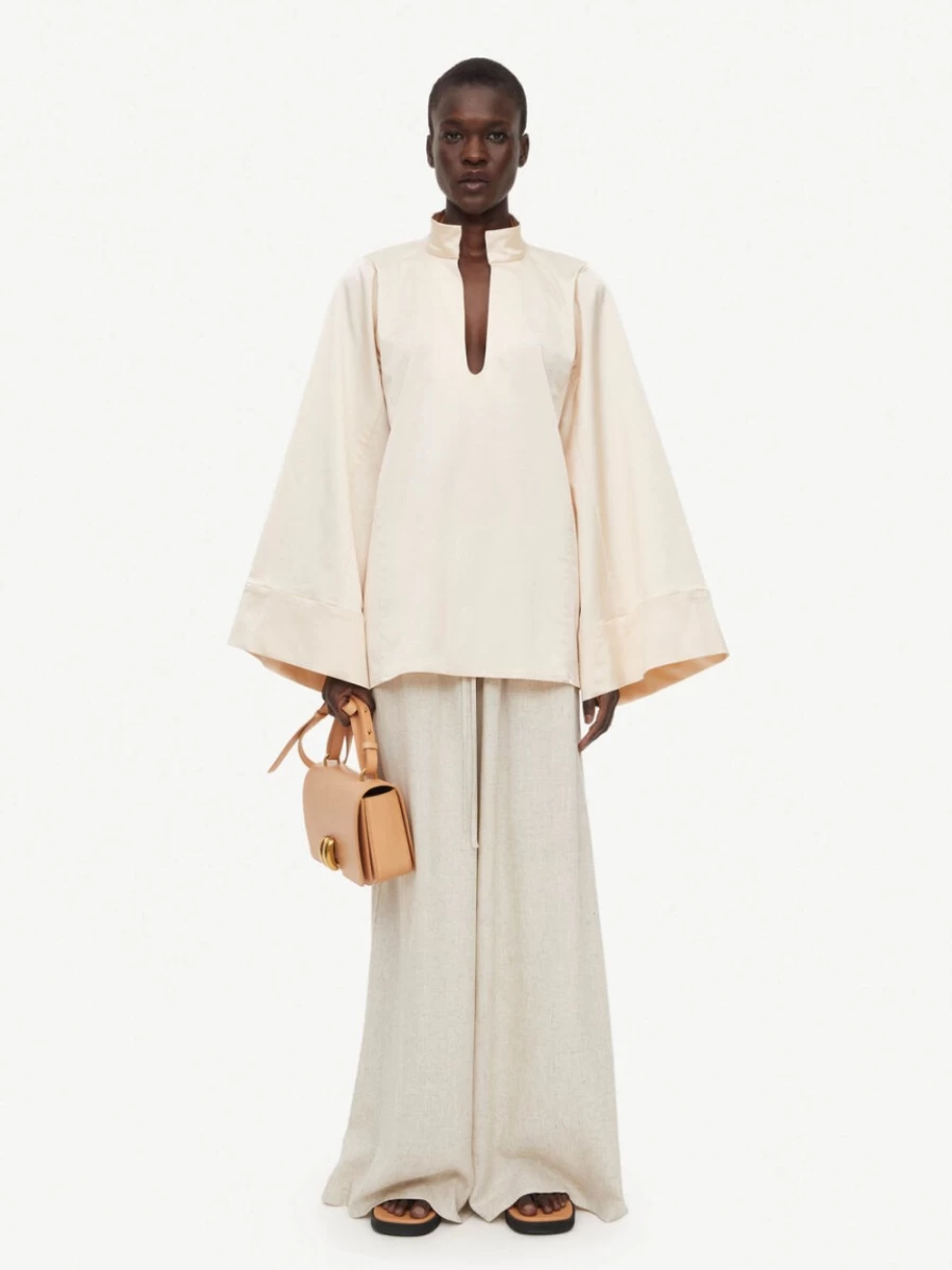 By Malene Birger Women's Lomaria Blouse in Vanilla Cream | Elegant Feminine Top