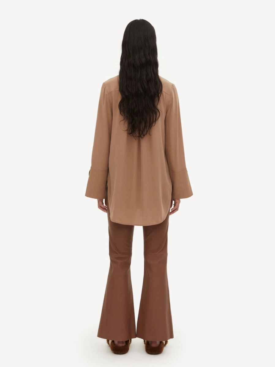 By Malene Birger Women's Mink Silk Blouse – Flaiy Elegant Top