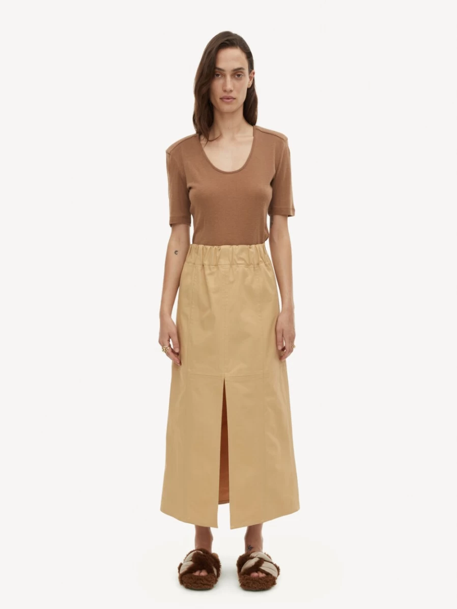 By Malene Birger Women's Fabellie Skirt in Sand Beige | Elegant & Stylish