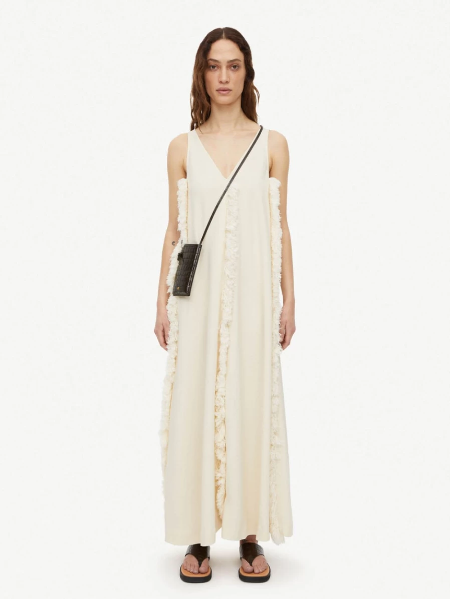 By Malene Birger Women's Aureas Maxi Dress in Soft White | Elegant Long Dress