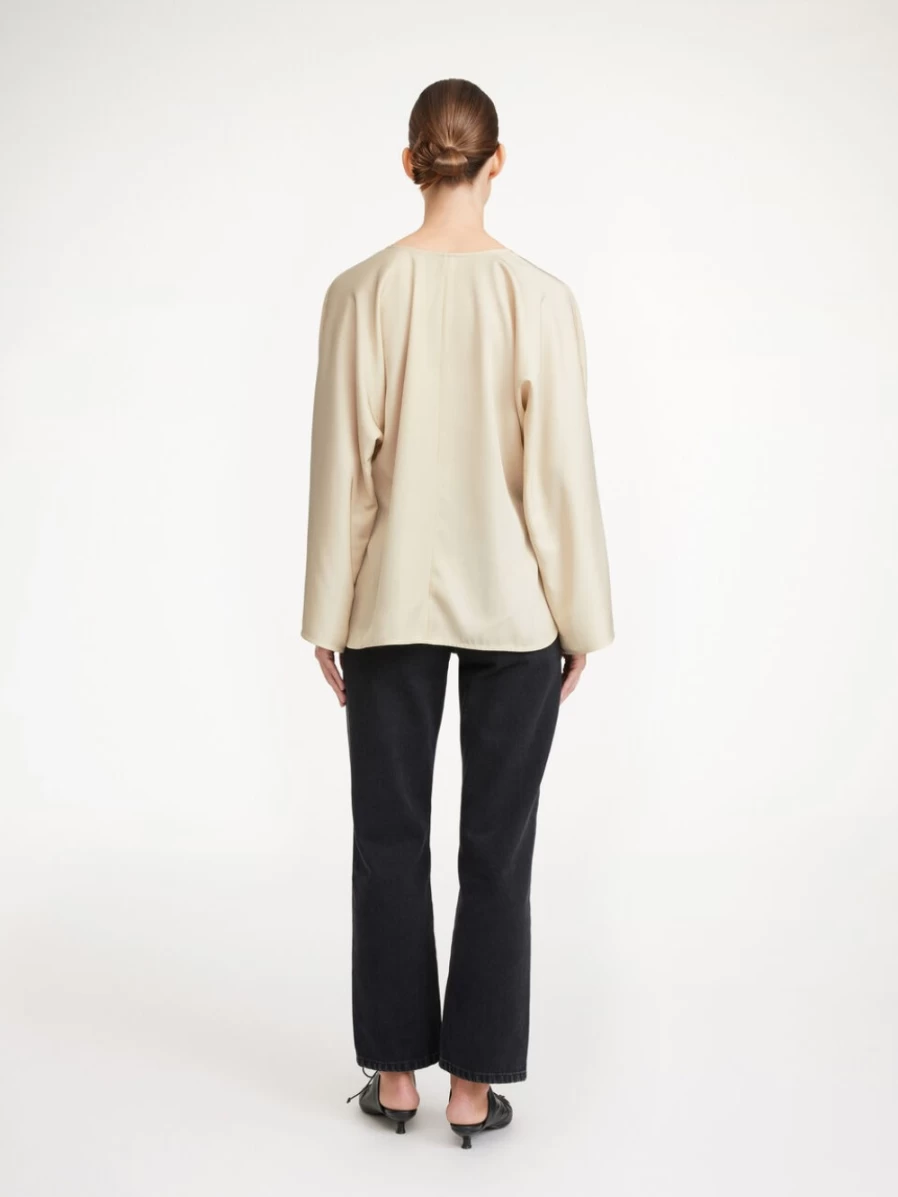 By Malene Birger Women's Vanilla Cream Calias Tunic-Style Blouse