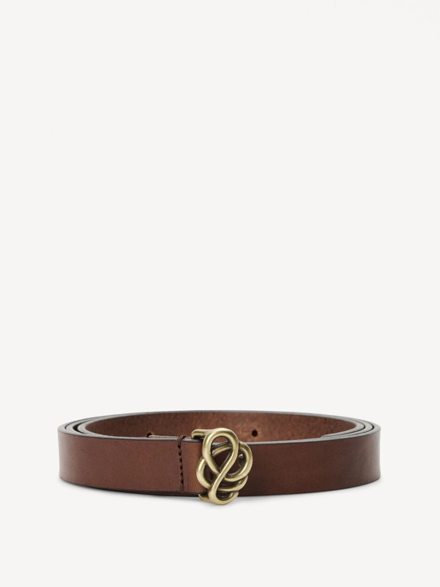 By Malene Birger Women's Dark Brown Leather Belt - Ouma