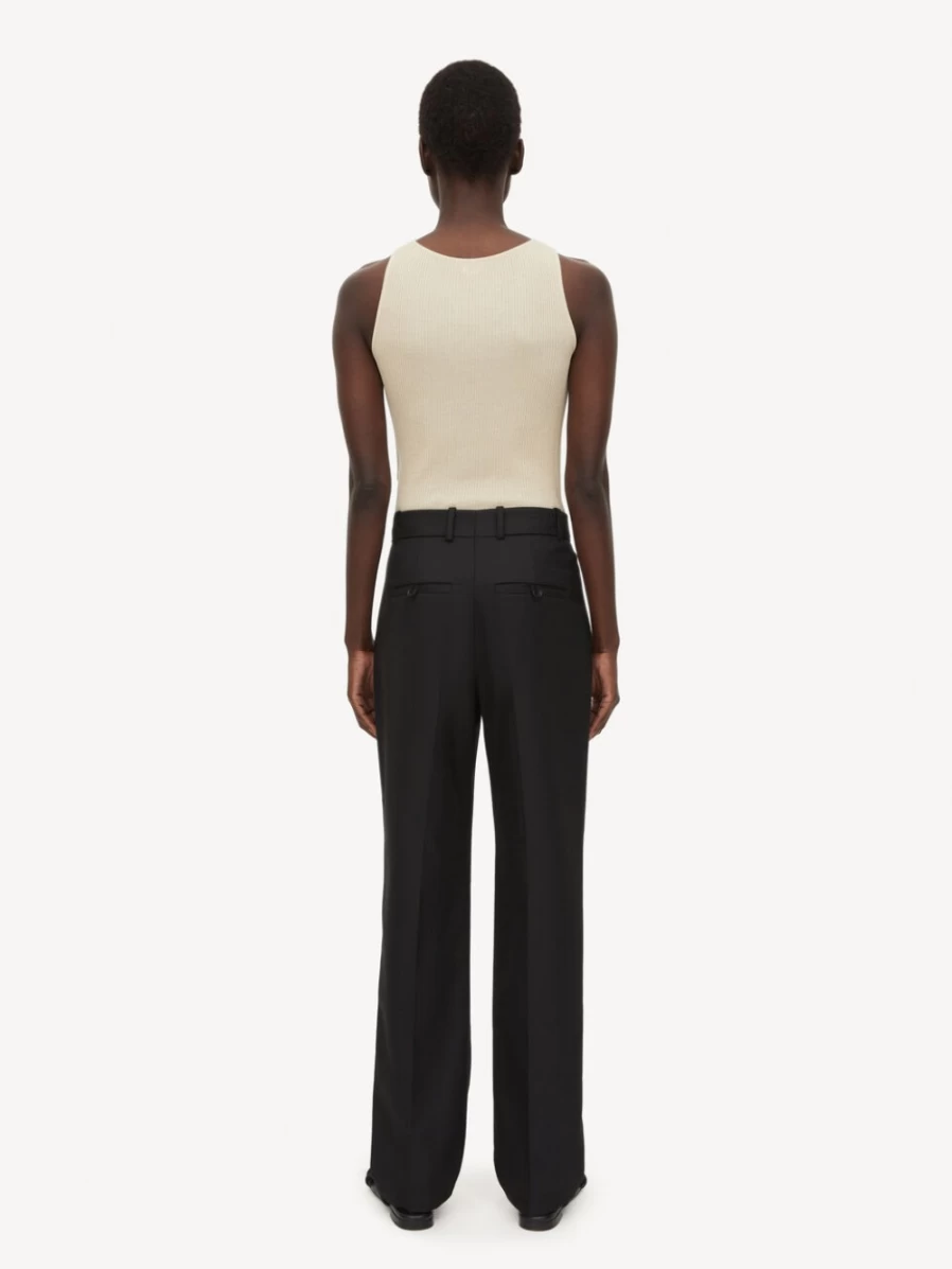 By Malene Birger Igda Black Straight-Leg Trousers for Women